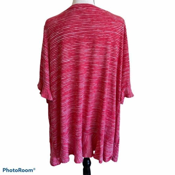 Terra & Sky Red Peplum Top Size 4X - Picture 13 of 13